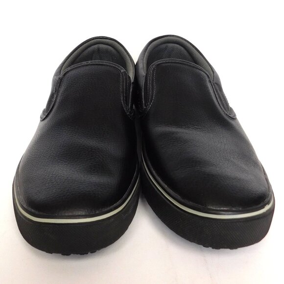 TredSafe Shoes Mens Size 11 Womens Size 12W Black Slip On Slip Resistant Workers - Picture 3 of 9